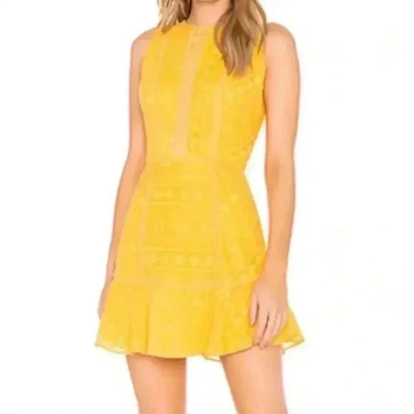 Jetset Diaries Dress Alynna Embroidered Boho Marigold Dress NEW WITH TAG - Picture 4 of 5